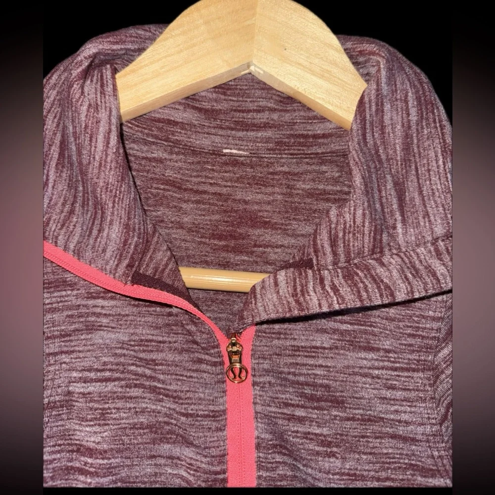 Lululemon Athletica Heathered  Quarter-Zip Pullover